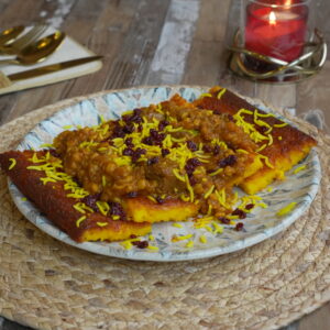 TAHCHIN WITH GHEYMEH