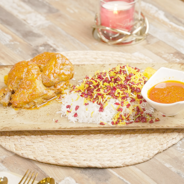 ZERESHK POLO CHICKEN